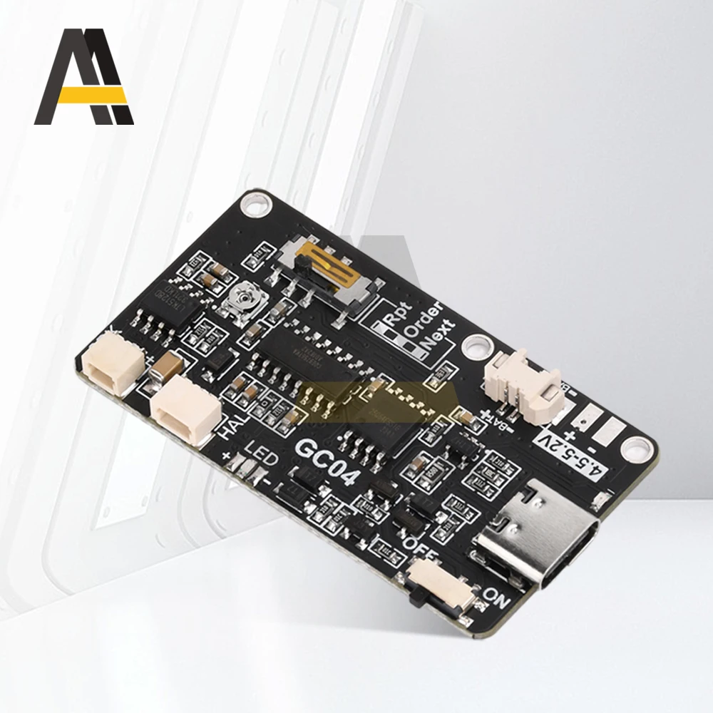 GC04 Magnetron بطاقة التسجيل حركة الإبداعية هدية مربع عيد الميلاد بطاقة عيد ميلاد غطاء الموسيقى MP3 تحميل وحدة الصوت TYPE-C