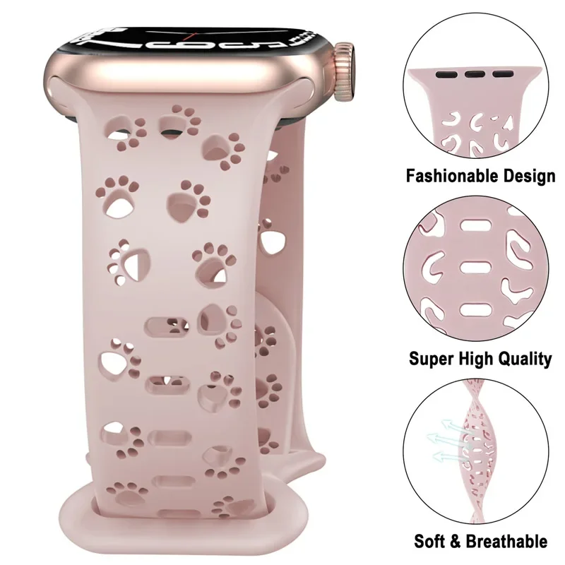 Ремешок для Apple Watch Band 44 мм 42 мм 40 мм 41 мм 45 мм 46 мм 49 мм Силиконовый браслет Correa iWatch Series SE 8 9 10 7 6 5 4 3 Ultra 2