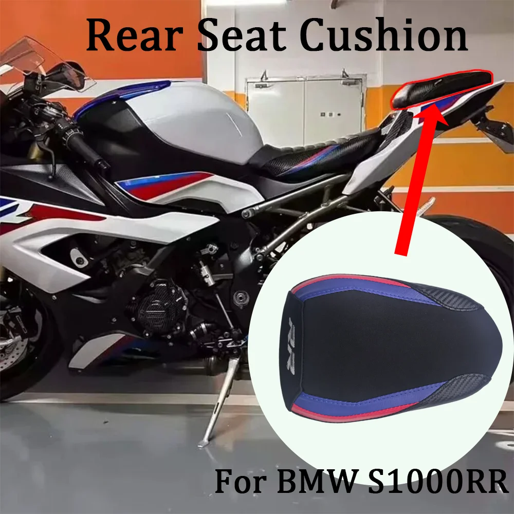 Motorcycle Rear Passenger Pillion Seat Cover Cushion Pad For BMW S1000RR M1000RR 2019 2020 2021 2022 2023