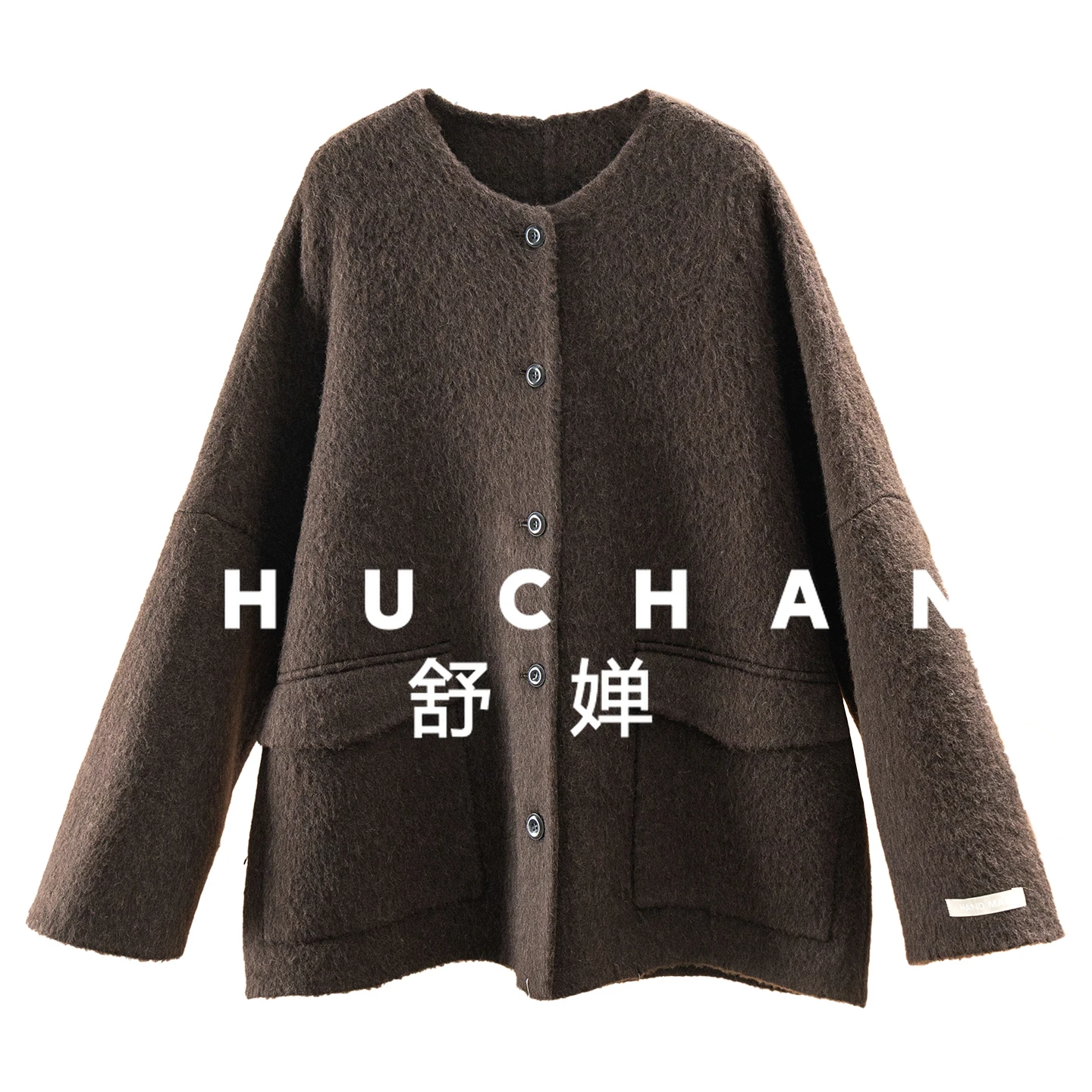 

Quiet Luxury Alpaca Wool Handmade Double-sided Woolen Coat Women's 44F4 Abrigos Mujer Invierno 2025