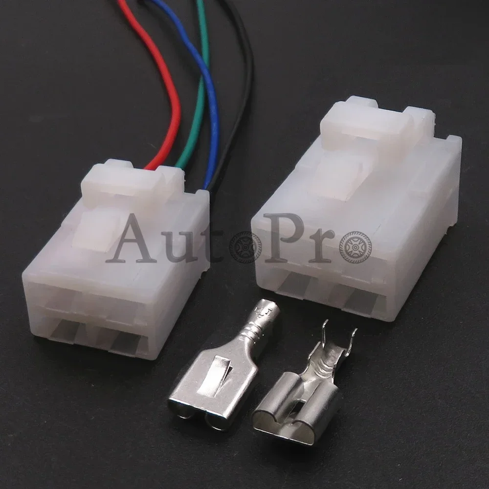 1 Set 4 Hole 7123-2446 AC Assembly Car Unsealed Plastic Housing Connector Auto High Power Large Current Cable Socket