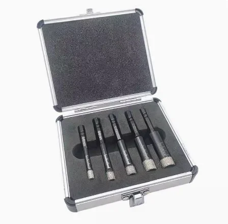 

5Pcs Brazed Diamond Drilling Bits 6/8/10/12/14MM Hole Opener With Aluminum Box For Tile Marble Granite Quartz