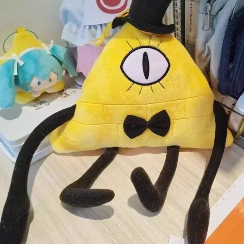 28cm Disney Weird Town Bill Cipher Cartoon Characters Soft Stuffed Plush Doll Toys Throw Pillow Children Birthday Christmas Gift