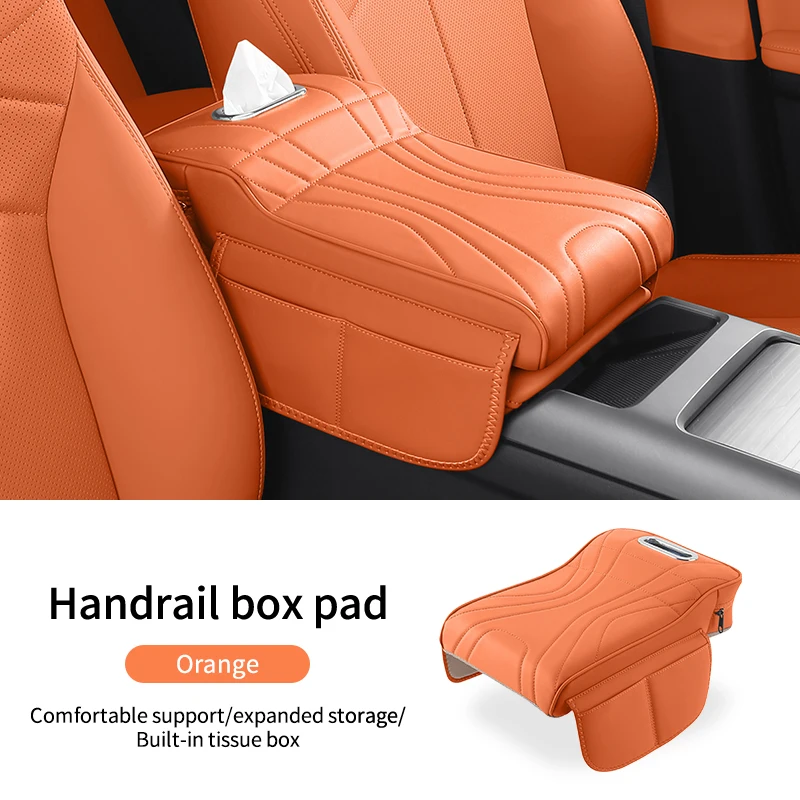 Car Armrest Box For GWM Tank 500 Great Wall Tank 300 Leather Height Increase Pad Protective Cover Storage Bag Auto Styling