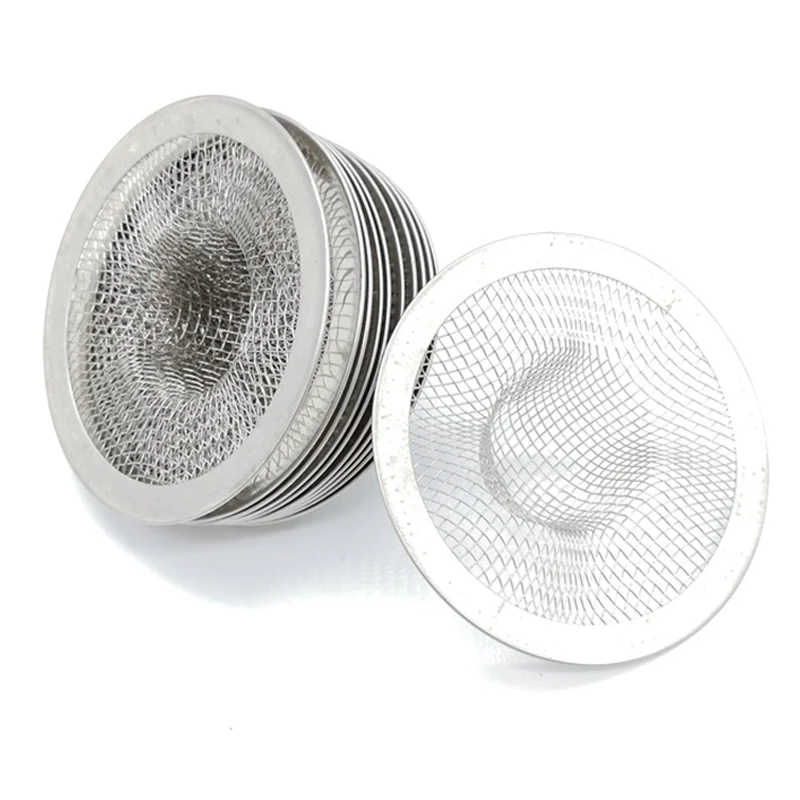 Stainless Steel Sink Filter Kitchen Bathroom Floor Drain Mesh Home Strainer Stopper Waste Screen Hole Anti-Pest Sealing Cover