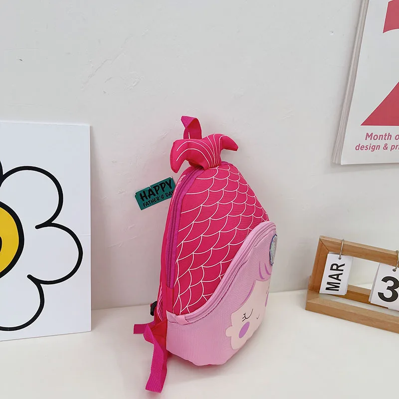 Mochila de nailon para niños y niñas, morral escolar de dibujos animados, Bolsa Infantil