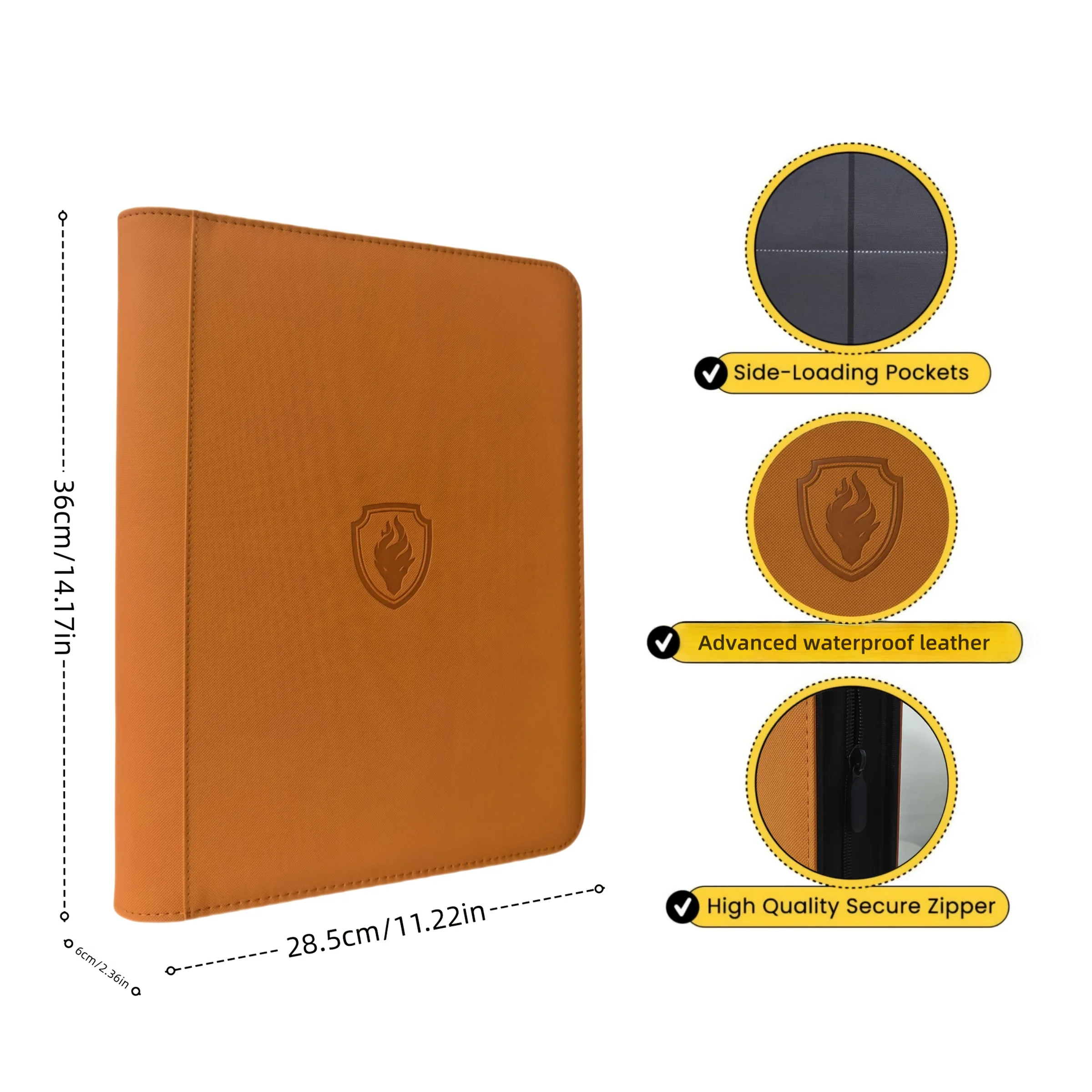 9-Pocket Ring-Less Card Binder, Double Capacity Can Hold 864 Cards, Suitable for Sport/YGO/PTCG/Game Cards