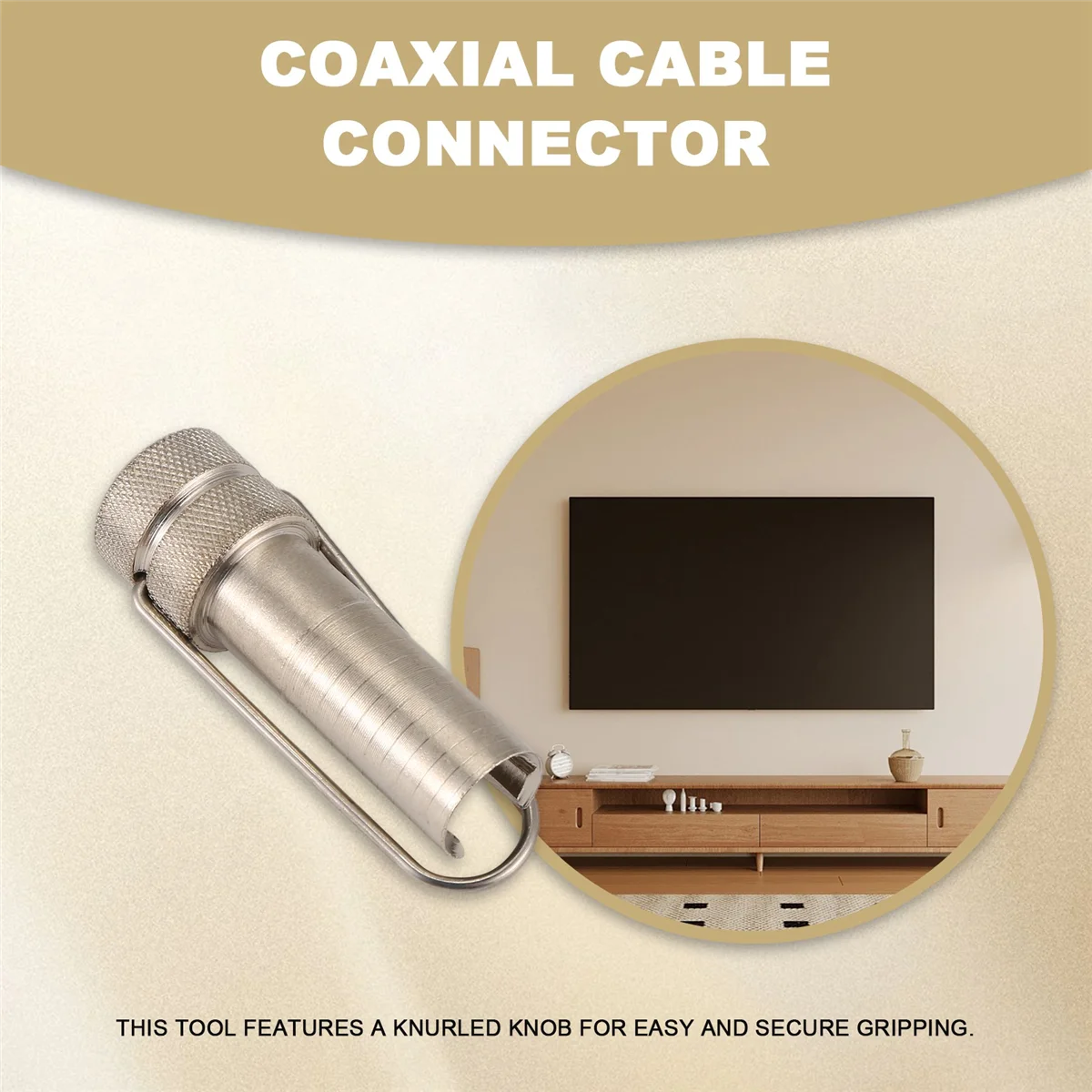 AT14A CATV Security Shield Gripping Tool For RG6 RG59 Coaxial Coax Cable Connector