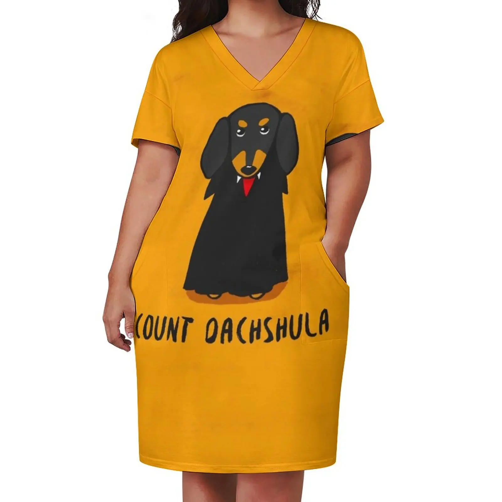 Count Dachshula Loose Pocket Dress dresses for women birthday dresses for women