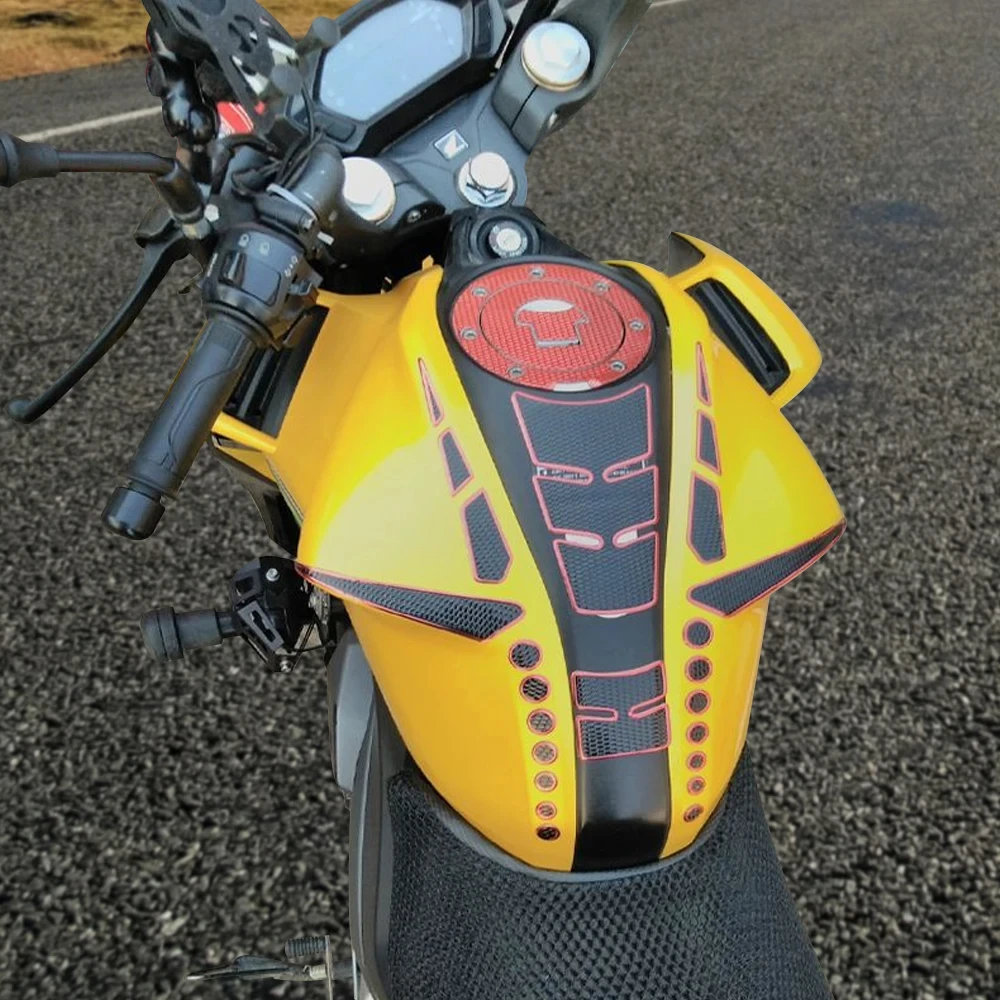 ثلاثية الأبعاد سيارة دراجة نارية خزان الوقود الغاز وسادة ملصق مائي دراجة نارية الشيطان حامي الوقود سباق الملحقات نوع عالمي #2