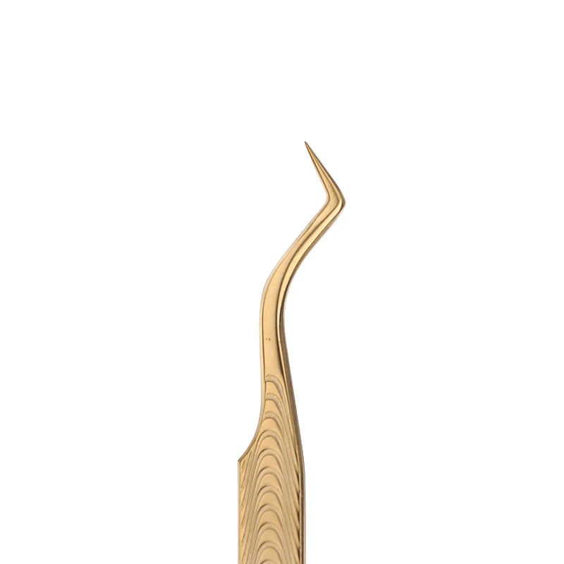 VETUS neue Anti-slip Edelstahl Wimpern Verlängerung Pinzette Beruf Faser Spitze Wimpern Präzision Pinzette T29A