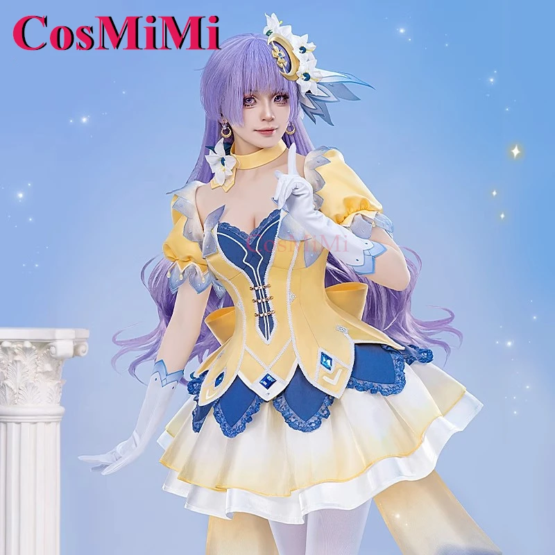 CosMiMi Anime Date A Live Izayoi Miku Cosplay Costume Diva Sweet Lovely Uniform Dress Women Carnival Party Role Play Clothing