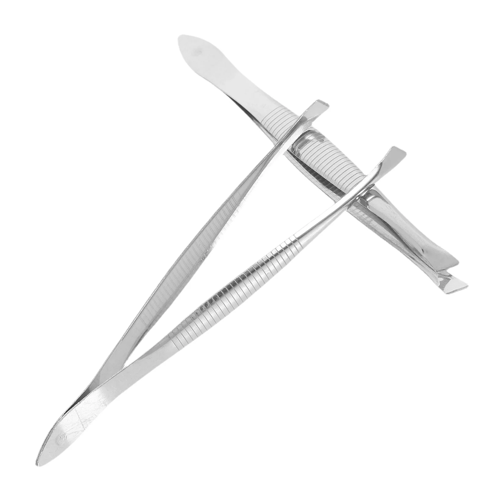 Pinzas profesionales para cejas, pinzas de acero inoxidable con puntas biseladas para una depilación precisa, herramienta de maquillaje para viajes, 2 uds.