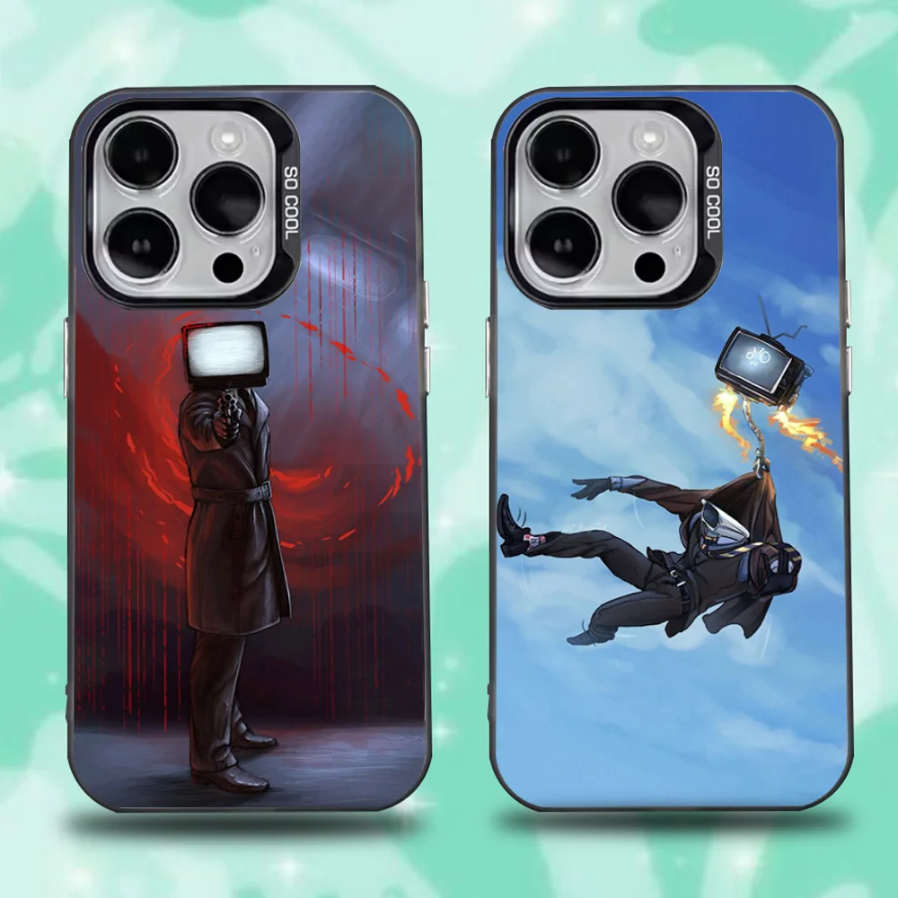 

Чехол Skibidi для туалетного телефона для iPhone 16,15,14,13,12,11, Pro, Max, Plus, Mini, XS, SE, черный матовый жесткий бампер с защитой от падения