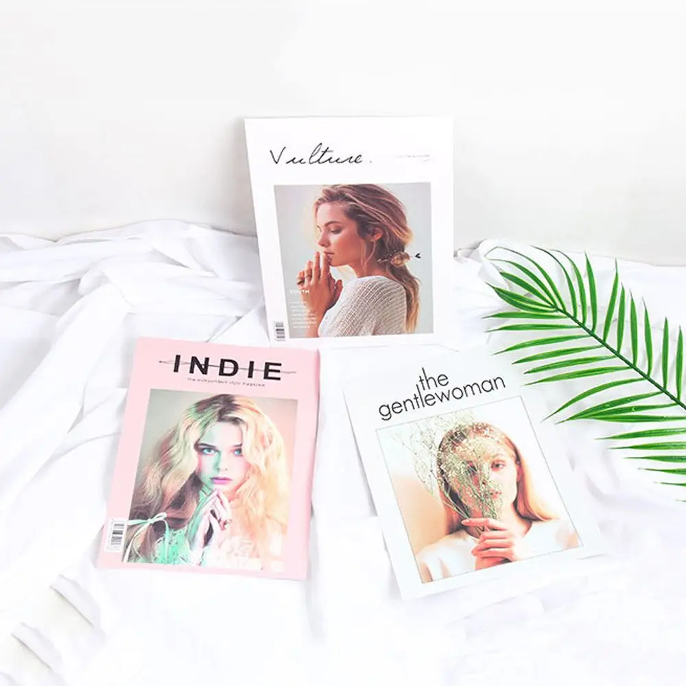 Multifunctional Magazines Art Card Backdrops Paper Photography Accessory Photo Props Model Cards