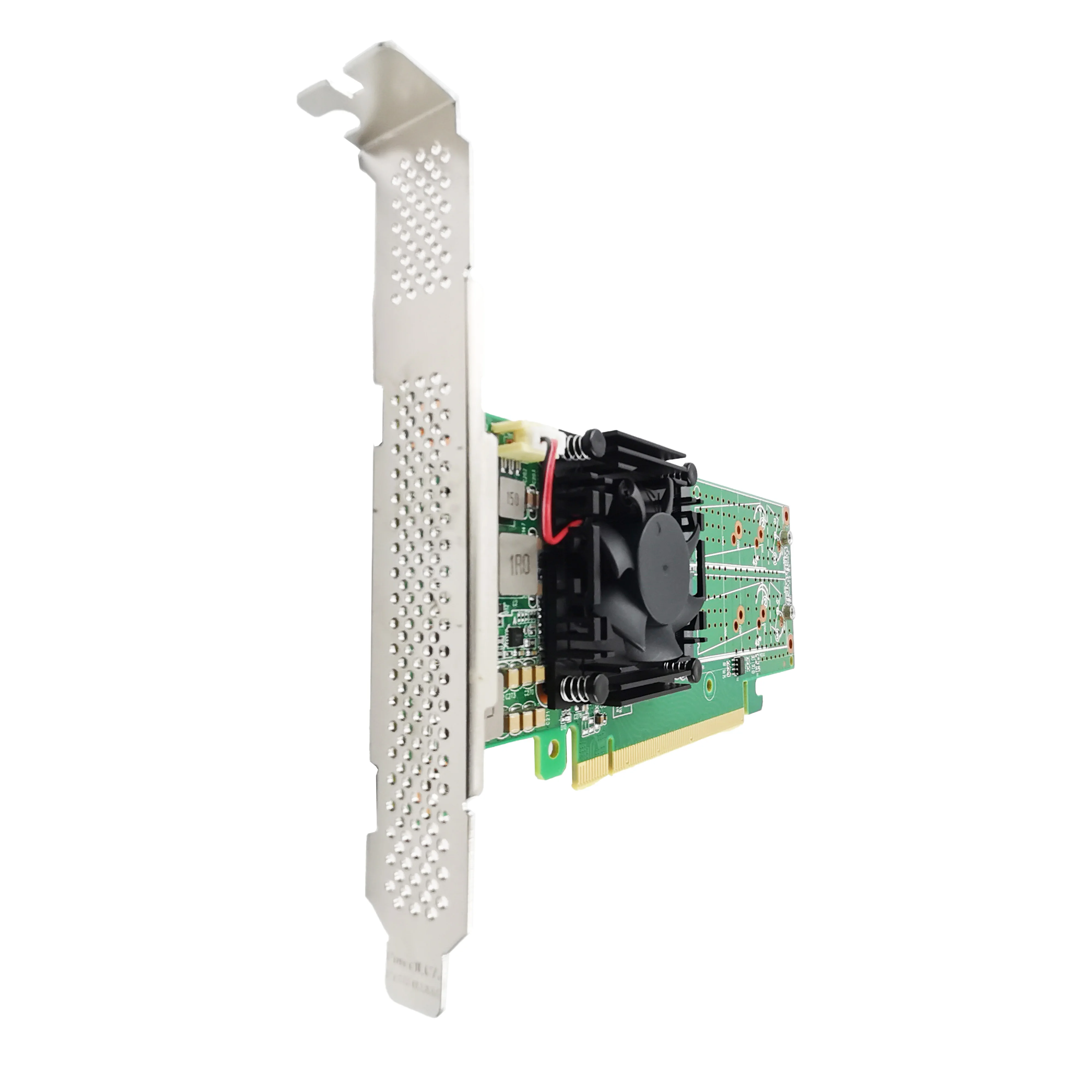 PCIe 3.0 X16 to 4x M.2 NVMe SSD Switch Adapter support 2280 SSD-PE3162-4IL   no motherboard bifurcation  required