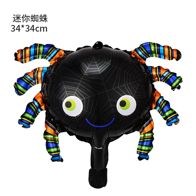 25 Stück Mini Halloween Kürbis-Geist-Folienballons Fledermaus Totenkopf Kürbis Luftballons Kinder Horror Halloween Nacht Party Dekorationen – Detail 9