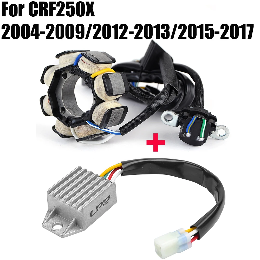 

Voltage Regulator Rectifier + Motorcycle Stator Coil For Honda CRF 250X 2004 - 2009 / 2012 2013 / 2015 - 2017 CRF 250 X CRF250X