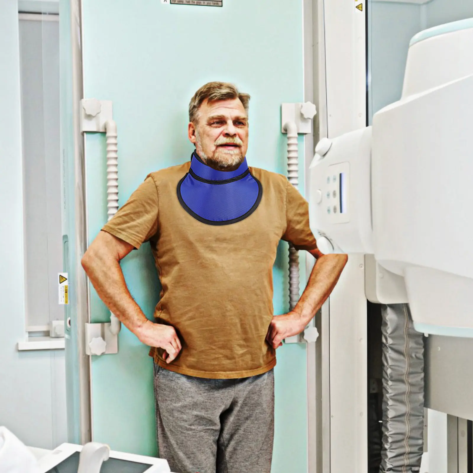 

Lead Radiation Shield Protection 0.35mm Pb Lead Equivalent Collar Waterproof Lightweight Radiation Protection Adjustable