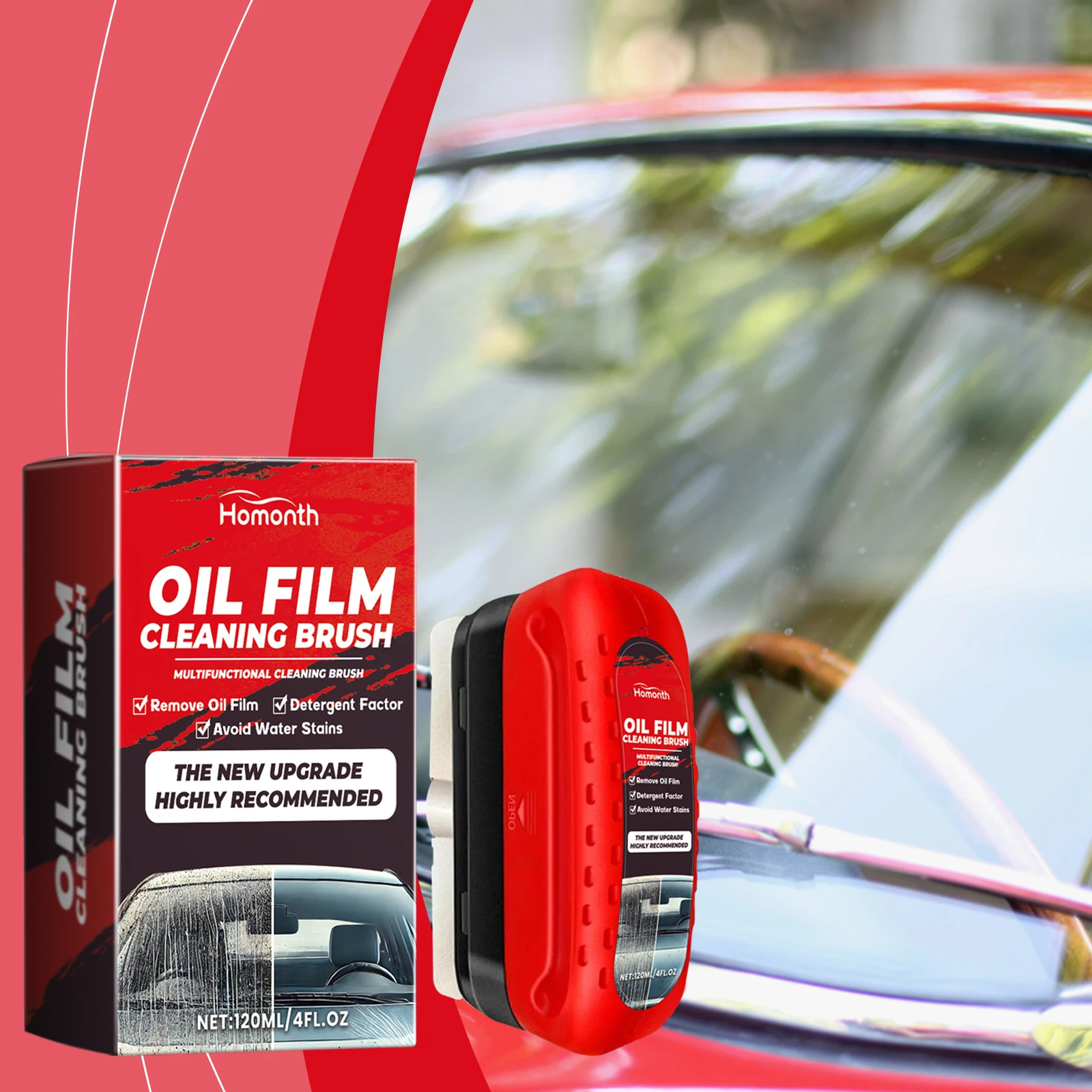 Car Glass Oil Film Remover Polishing Cleaning Windshield Water Mark Dirt Remove Hydrophobic Coating Window Decontamination Agent