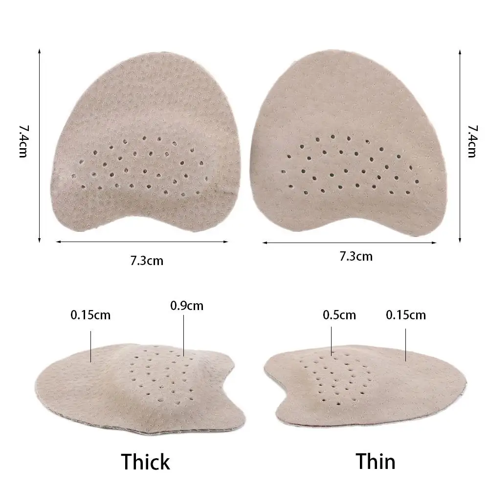 Schoenen met hoge hak Voetverzorgingshulpmiddelen Halve meter inlegzolen Voorvoetkussentjes Hakken Patch Voetboogkussen Lederen massage-inlegzolen
