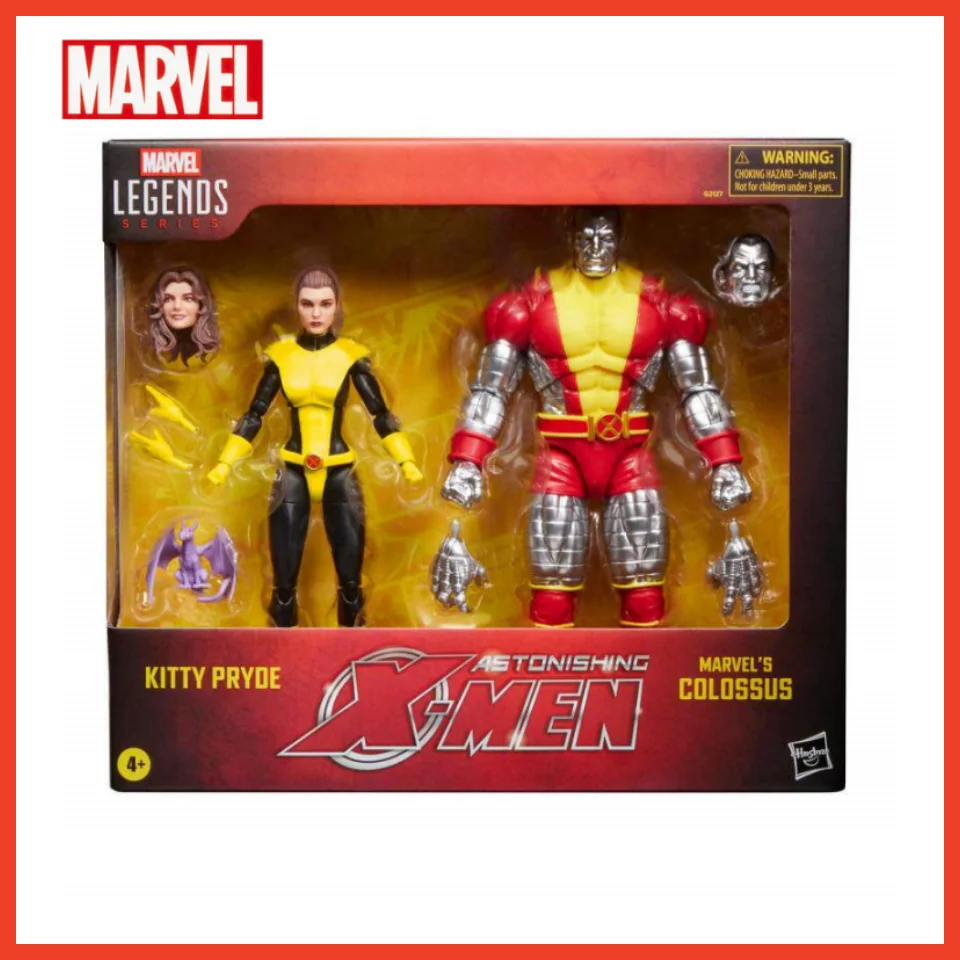 

Коллекция фигурок Hasbro Marvel Legends Series X-Men Kitty Pryde & Colossus, 6-дюймовые фигурки в упаковке из 2 штук, оригинальная модель, игрушки в подарок