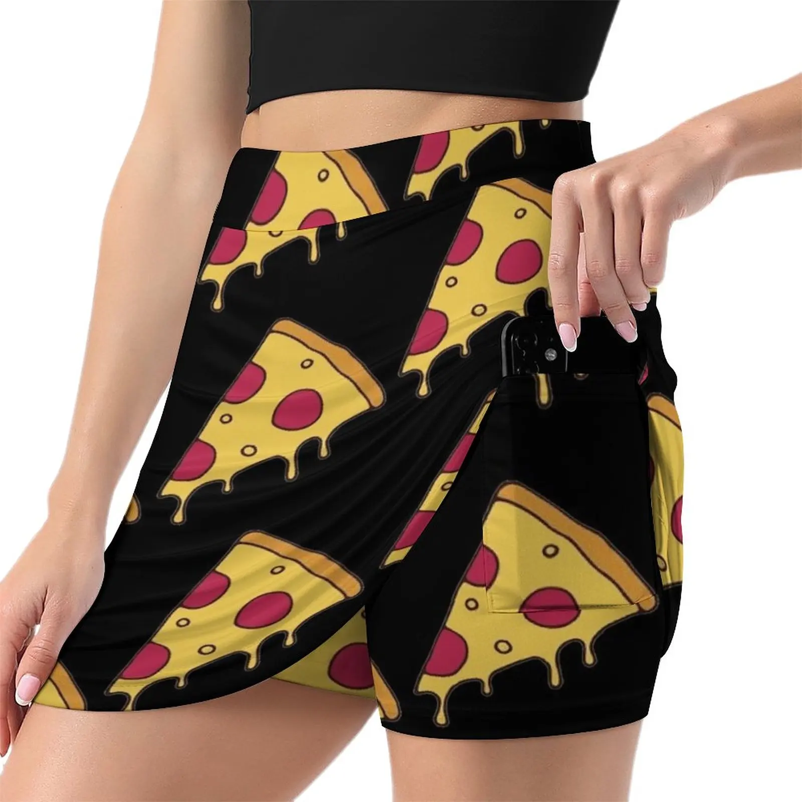 Pizza, Pizza, Everywhere Light Proof Trouser Skirt Dresses korean summer clothes dress women summer Summer dress