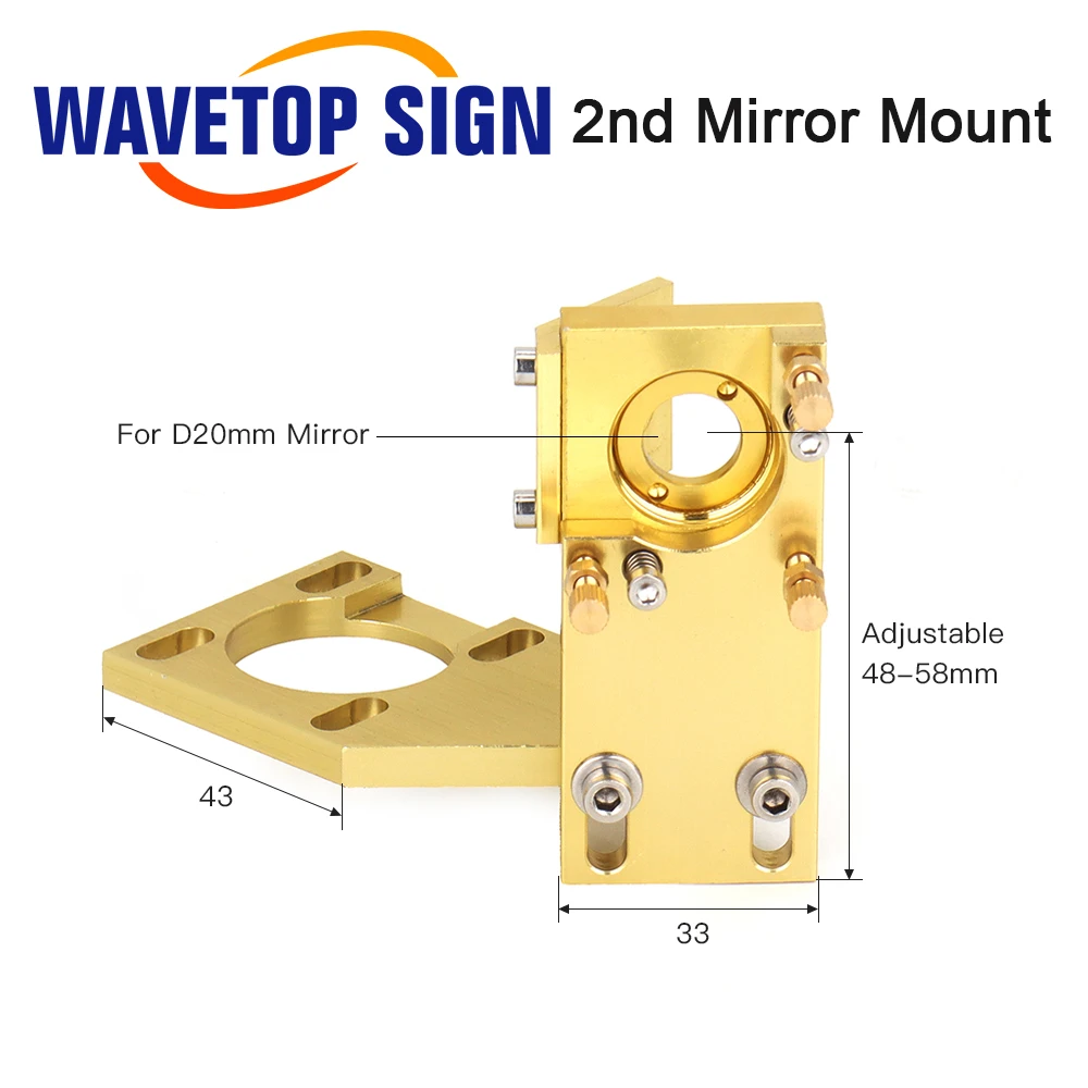 WaveTopSign CO2 Laser Head Set for 2030 4060 K40 Laser Engraving Cutting Machine D12 18 20 Lens K Series