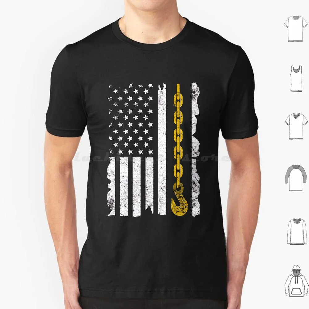 Funny Tow Truck Gift Men Women Cool Us Flag Trucking Driver Pullover Hoodie T Shirt 6xl Cotton Cool Tee Funny Tow Truck Men