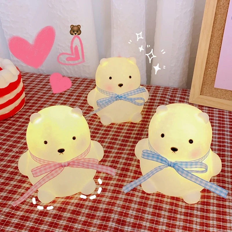 Animal LED Duck Night Light para quarto infantil - Lâmpada de cabeceira com sensor de toque para decoração de bebê