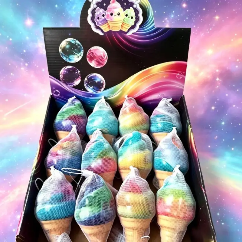 Ice Cream Squeeze Cone Slow Rebound Dessert Sensory Fidget Toy Summer Sensory Stress Relief Gift