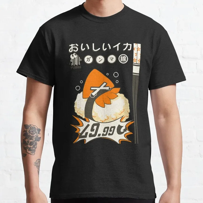 t shirt for men O Neck Cotton T Shirts Short Sleeve Tees Original Clothing Casual Grizzco Mr Grizz Salmon Run Splatoon Salmonid