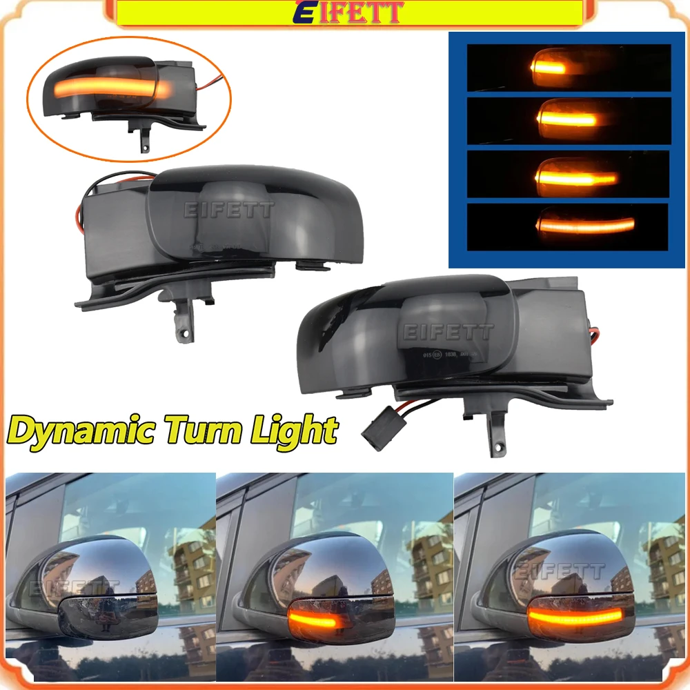 

2PCS Top Quality LED Dynamic Turn Signal Blinker Side Mirror Indicator Light For VW Touran 1T 2003 - 2010