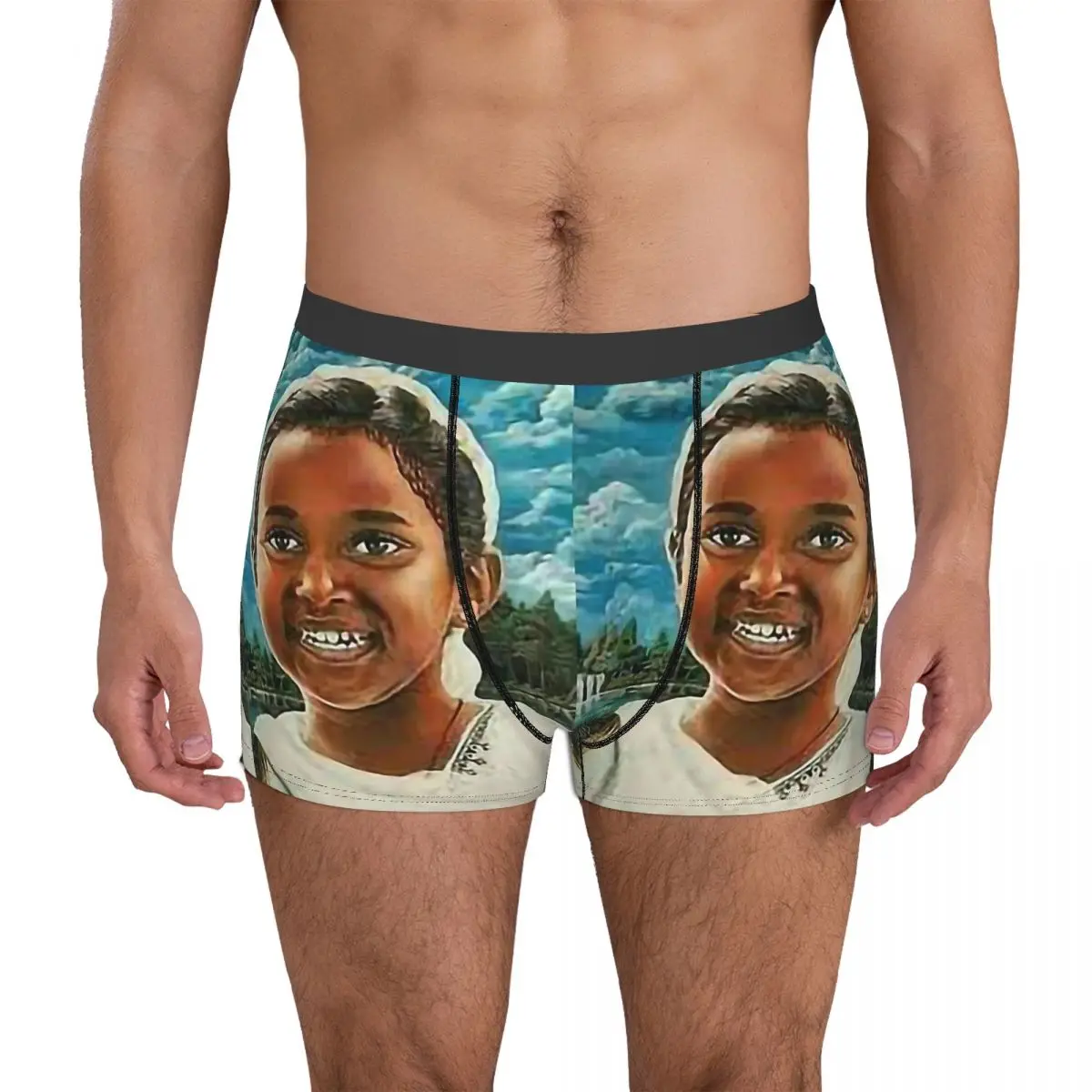 Beautiful Habesha Girl Smile Ethiopian Painting Art Underpants Breathbale Panties Male Underwear Ventilate Shorts Boxer Briefs