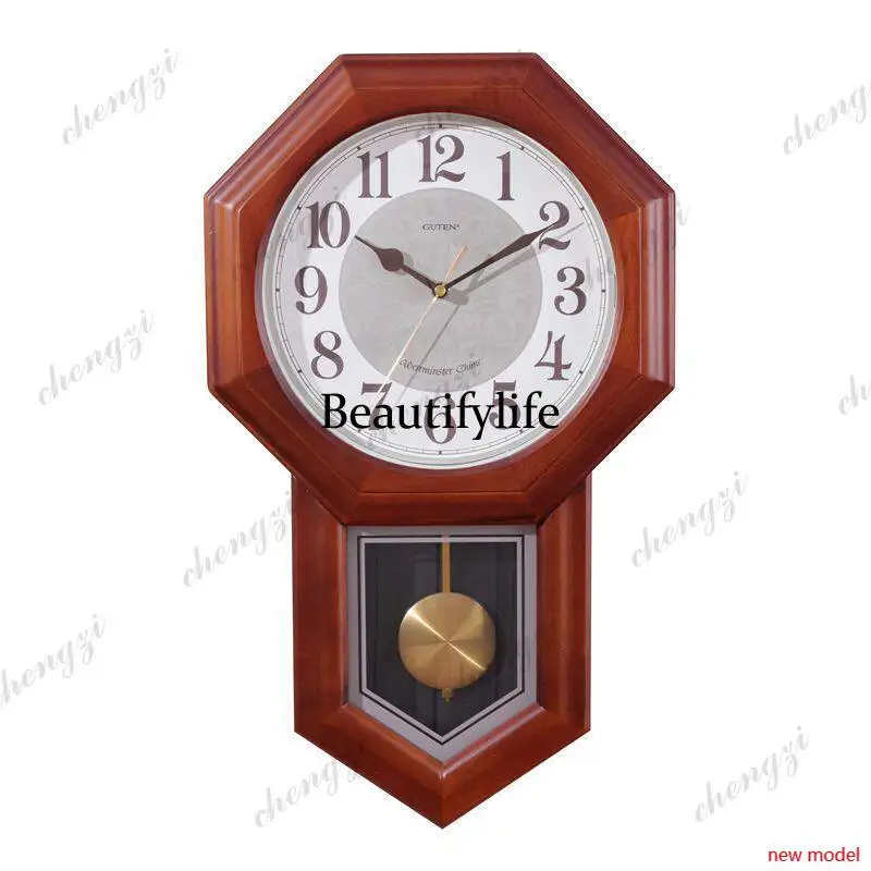 H178Vintage, vintage hour clock Home European pendulum clock Living room quartz clock