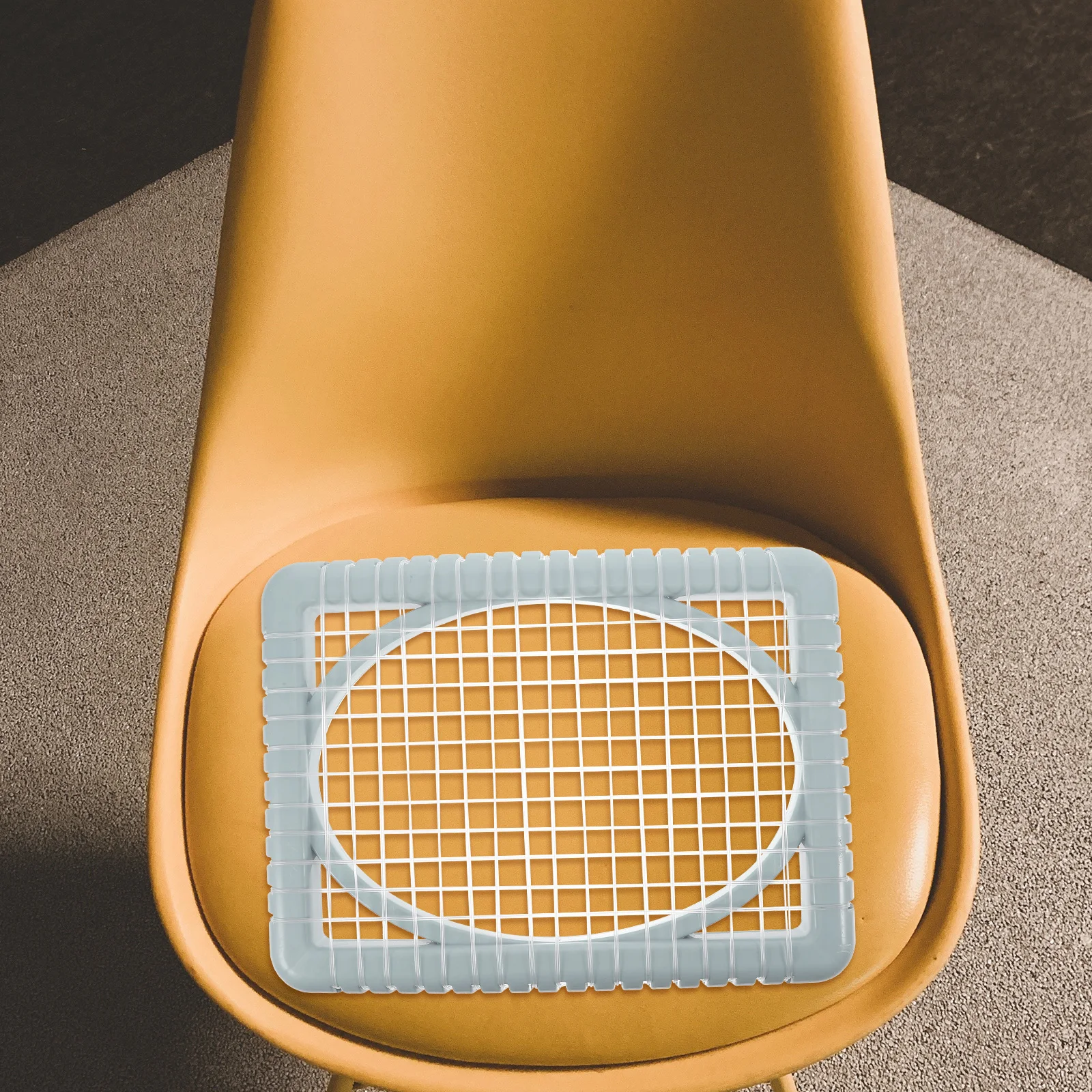 

Mesh Chair Cushion Stool Pad Cooling Reusable Seat Desk Summer Breathable Sitting Pad Office Dining Outdoor Nordic Green Plastic