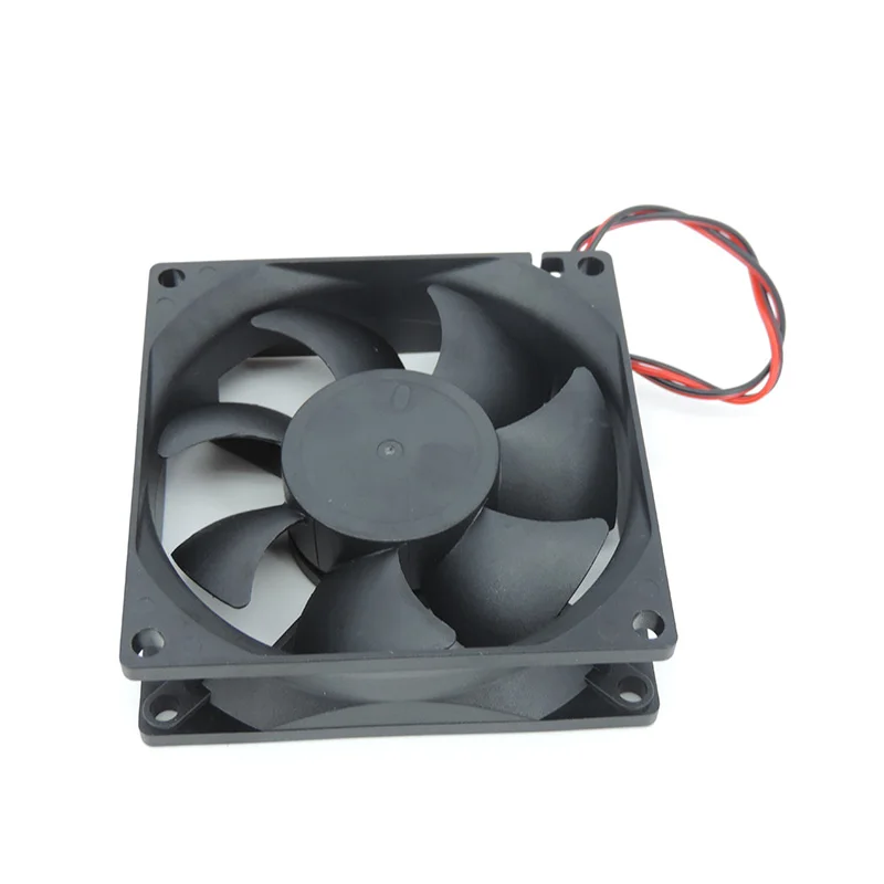2pin dc 80mm 8025 80X80X25MM Wentylator chłodzący 5V/12V/24V DC Bezszczotkowy wentylator chłodzący 8025 Wentylator z łożyskiem olejowym — zdjęcie 3