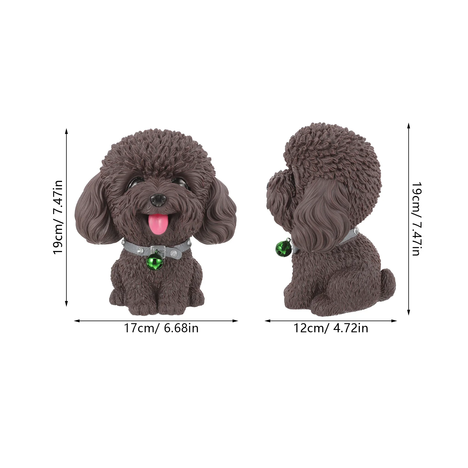 Hucha de perro de dibujos animados, tarro de monedas para cachorros de gran capacidad para niños, bote de ahorro de dinero de vinilo, decoración de escritorio, caja de dinero para regalo para niños