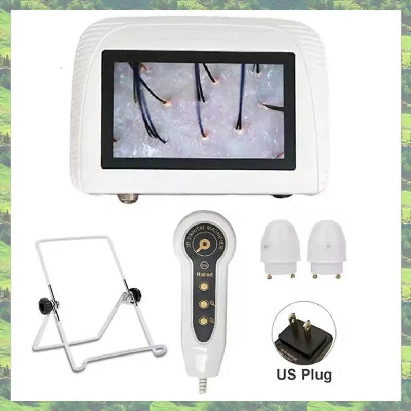 محلل T83C-Skin لتشخيص أدوات العناية بالبشرة مع قابس أمريكي قابل لإعادة الشحن بعدستين