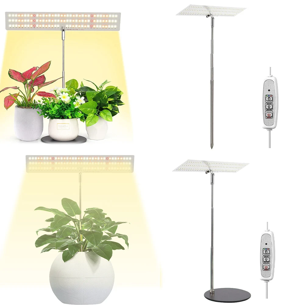 

Plant Grow Light Height Adjustable Full Spectrum Plant Lamp IP54 Waterproof LED Standing Grow Lamp for Seedlings Indoor Plants