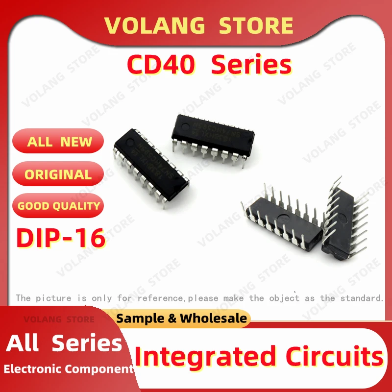 10 piezas CD4015 DIP16 CD4017 CD40Series IC Chipset CD4020 CD4021 CD4029 CD4040 CD4042 CD4043 CD4046 CD4049 CD4051 CD4052 4053 CD4060