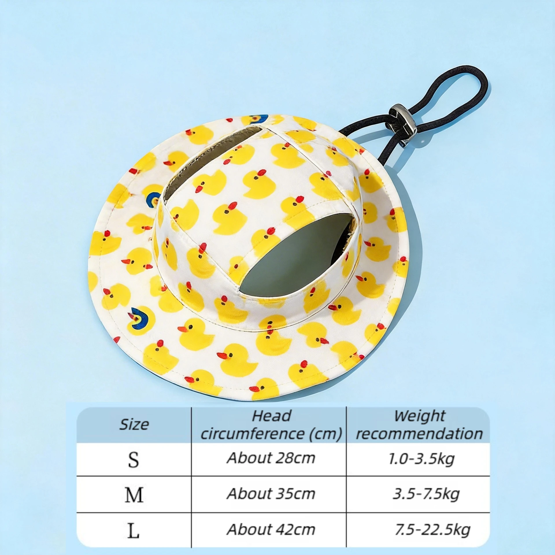 Verstellbare Hundemütze mit Niedlichem Aufdruck für Welpen und Kleine Rassen, Sonnenschutz-Hut für Spaziergänge und Outdoor-Aktivitäten