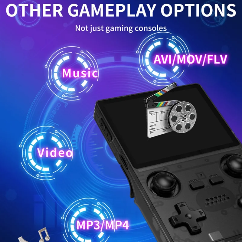 

ABKI-X35S Handheld Video Game Console Hall Joystick Open Source 16G+64G Retro Game Controller For PSP/GBA/N64/MD Emulator