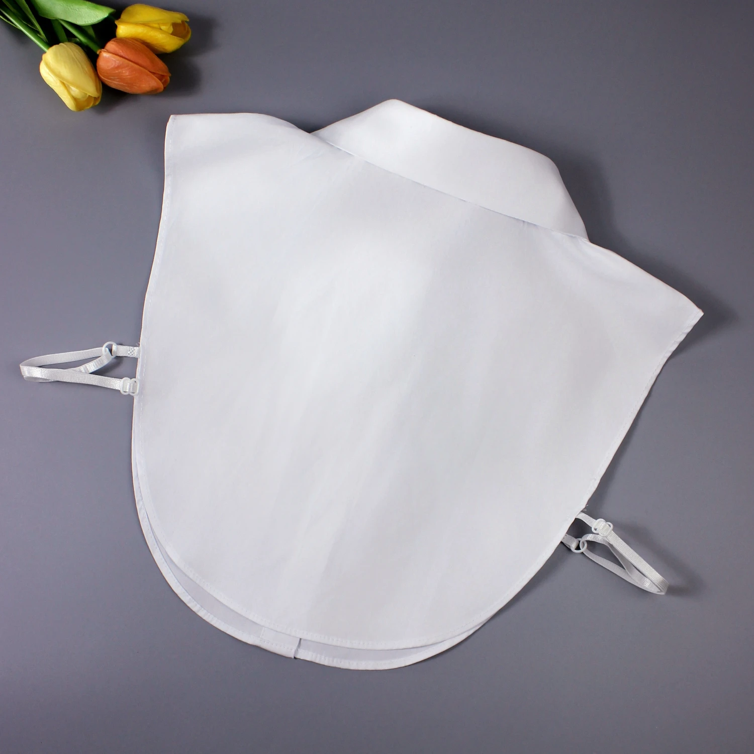 1 ياقة على شكل قميص كبيرة مزيج القطن للجنسين قابلة للفصل - تصميم احترافي جديد، ملحقات طبقات لجميع المواسم