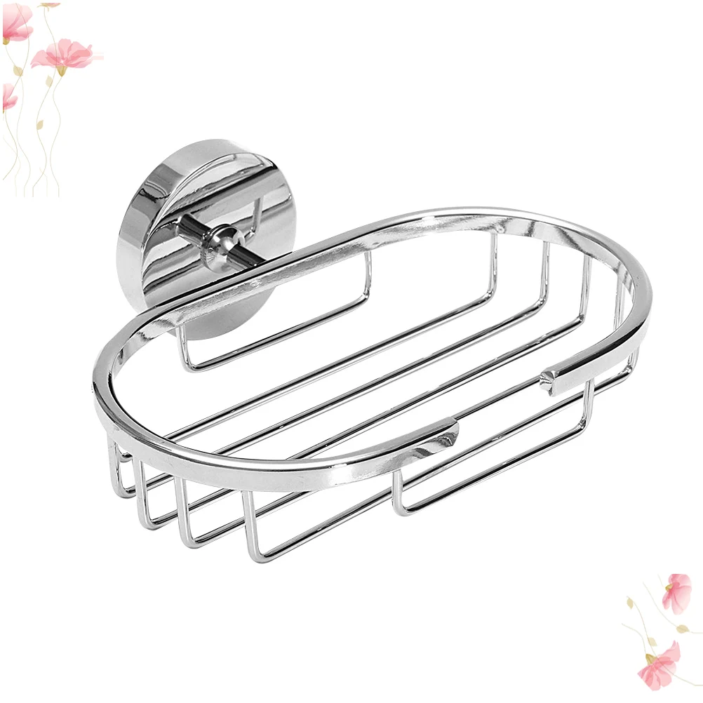 

Stainless Steel Soap Holder Bars Draining Rack Bathroom Drainer Silver Wall-mounted