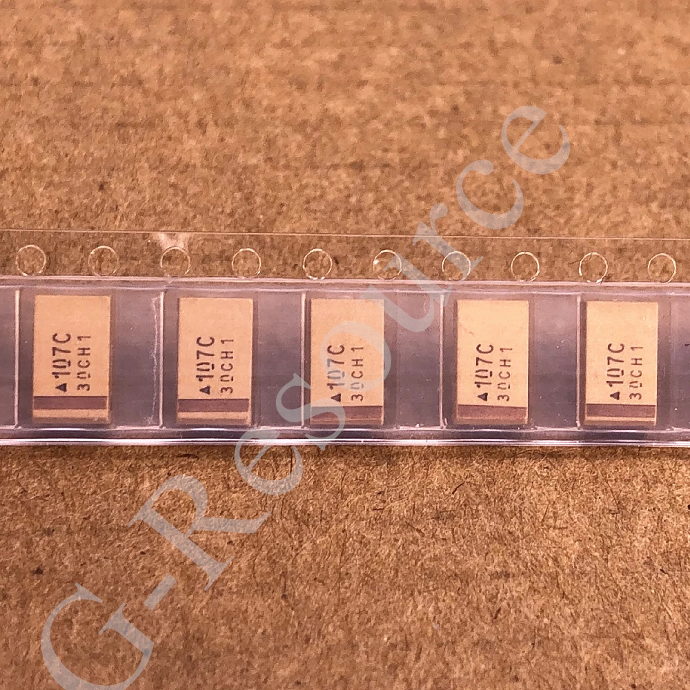 (10pcs) TAJD107K016RNJ (Marking 107C) Patch Tantalum Capacitor 7343D 16V 100UF ±10%