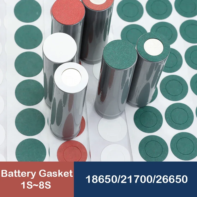 

30/500pcs 18650 21700 26650 Li-ion Battery Insulation Gasket Pack Cell Barley Adhesive Paper Glue Fish Electrode Insulated Pads