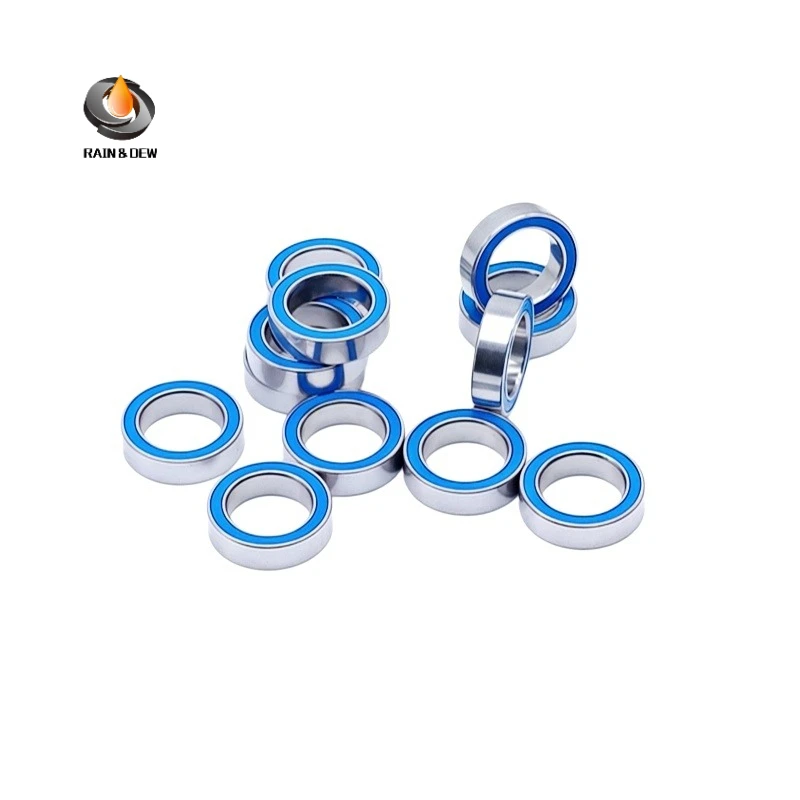 10P 6700RS Bearing ABEC-7 10x15x4 mm Thin Section 6700-2RS Ball Bearings 6700 2RS With Blue Sealed For Hobby Electric RC Car