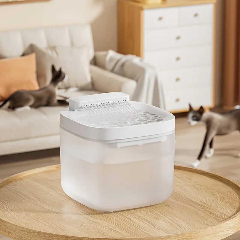 

CANBOUN 3L/101.45oz Smart Pet Water Fountain USB Powered Operating Voltage Quiet Operation Automatic Recirculating System For Ca