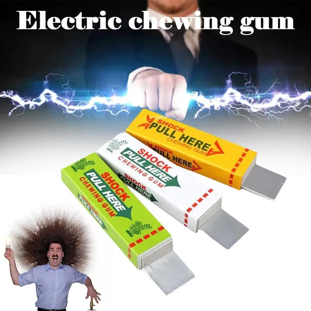 

Electric Shock Chewing Gum and Magic Prank Toy for Street Jokes Easy Comedy Holiday Party Supplies Suitable for April Fool's Day